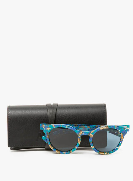 Bevelled Round Sunglasses