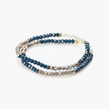 Crystal trap cuff bracelet